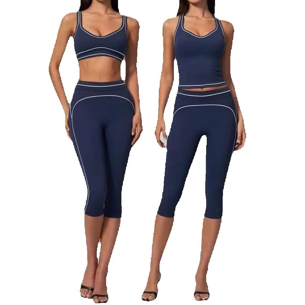 Pilates Yoga Class - Kadınlar İçin Kontrast Dikişli Racerback 2