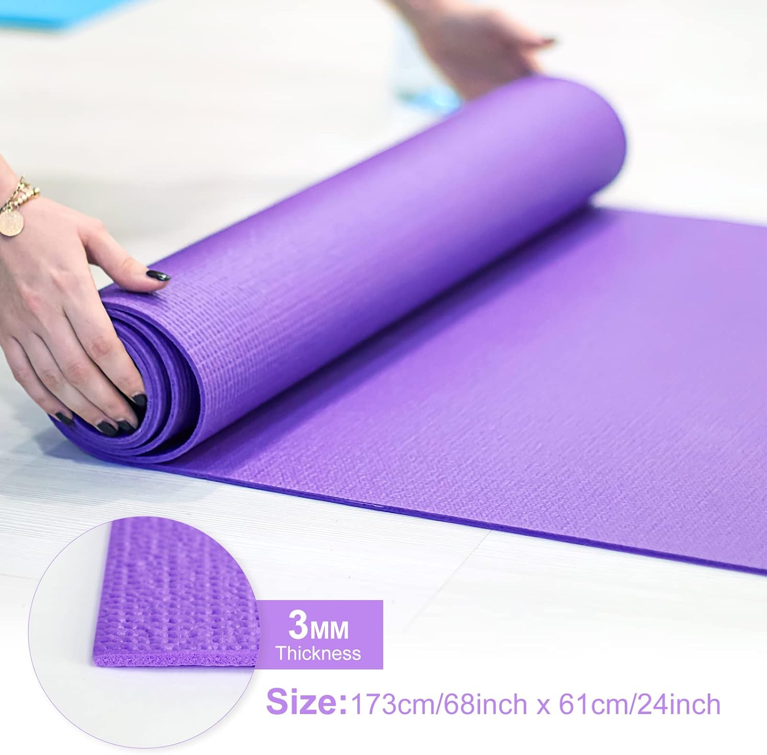 3 mm İnce Yoga Matları Hafif P - Pilates Yoga Class incelemesi ve fiyatı